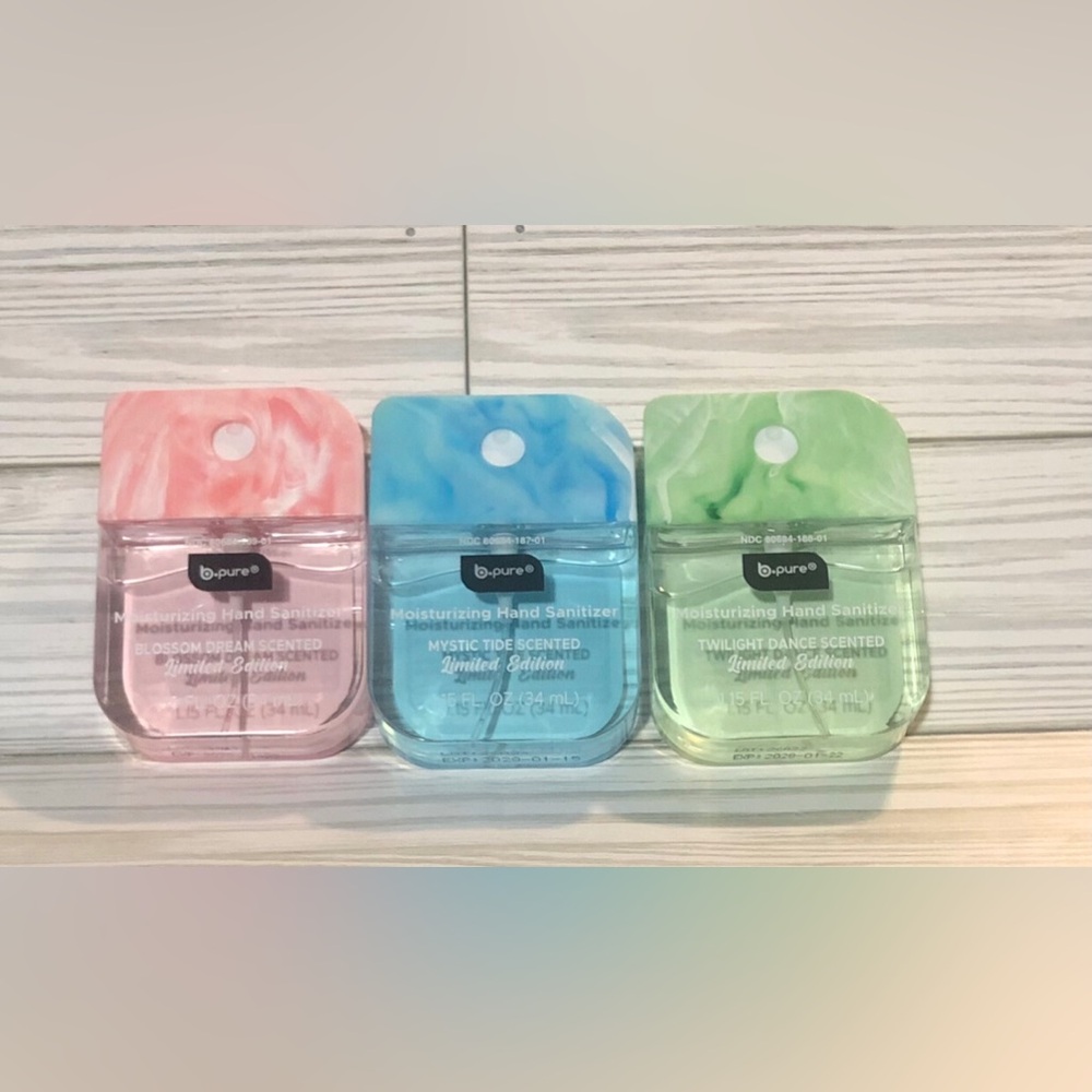 B•Pure Hand Sanitizer Blossom Dream Mystic Tide Twilight Dance BPure (Set of 3)